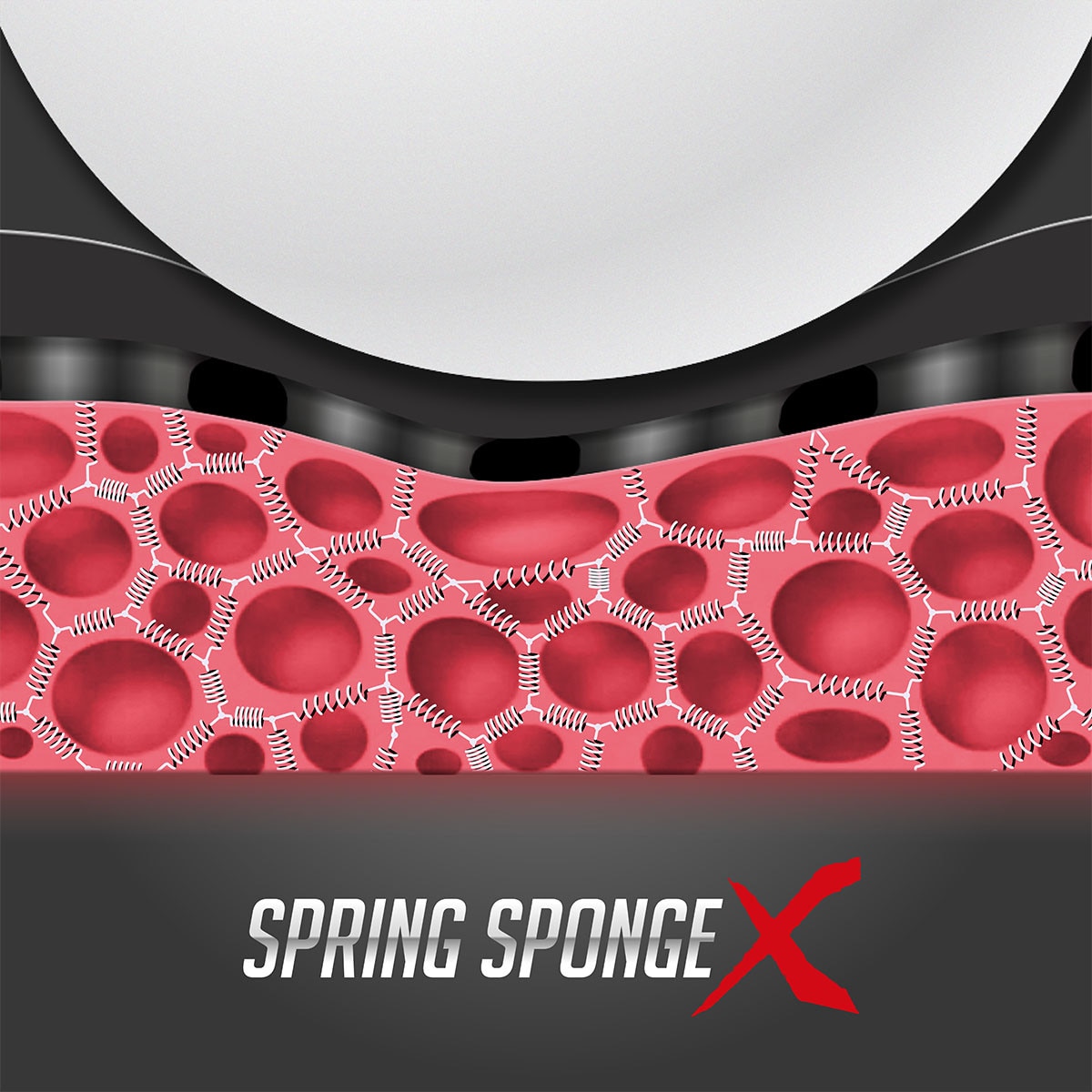 Butterfly Zyre 03 Table Tennis Rubber - Spring Sponge X Logo